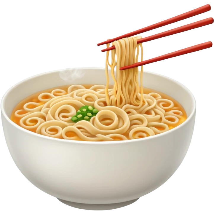 single bowl of noodles for one emoji