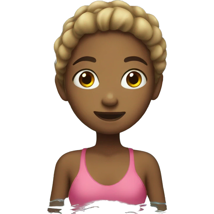 Girl swimming  emoji
