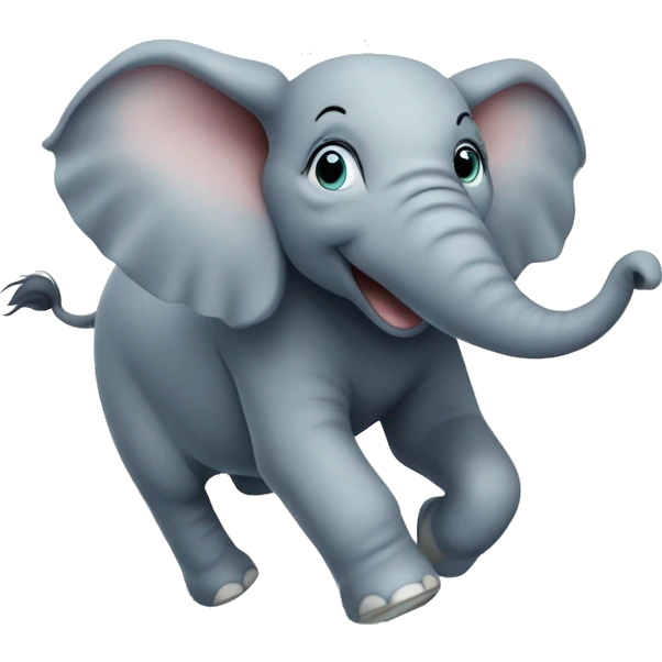 elephant running on water  emoji