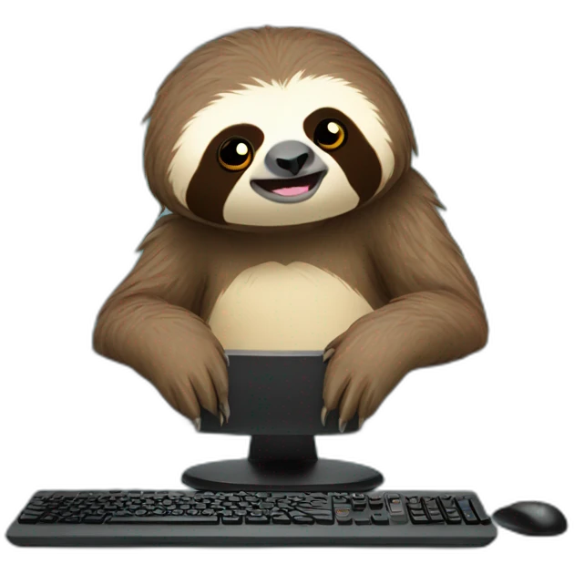 Sloth Gaming PC emoji