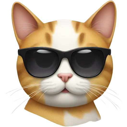 Cat with sunglasses emoji