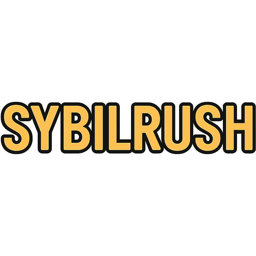 The text "SYBILRUSH" written clearly emoji