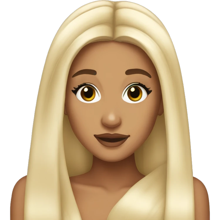 Ariana grande blonde emoji