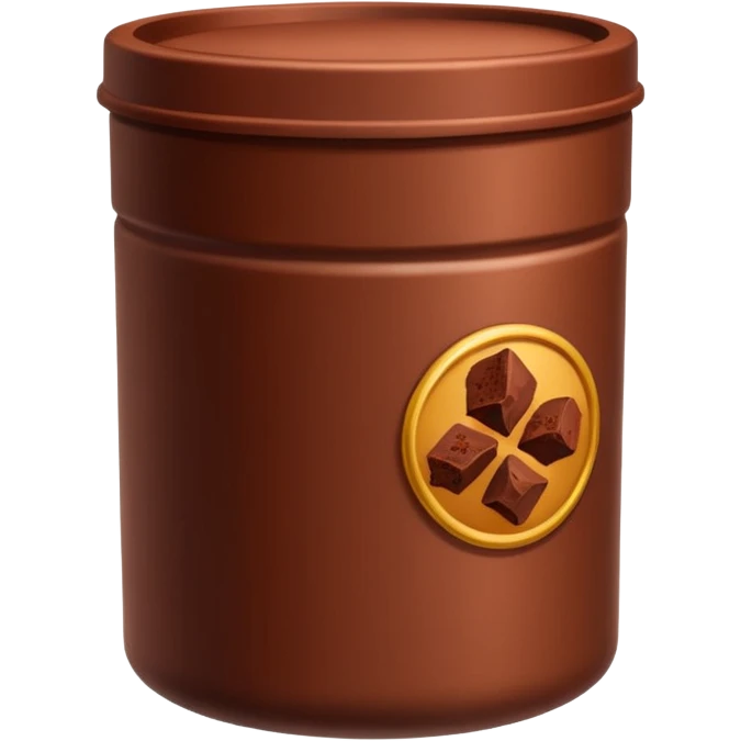 container of cocoa powder emoji