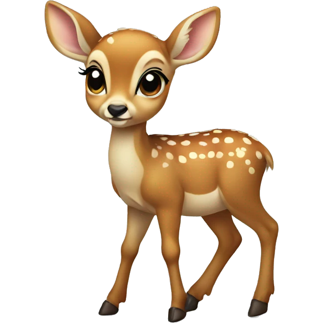 Baby deer standing  emoji