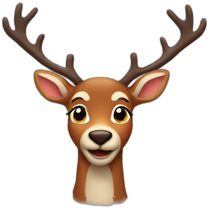 rudolph face emoji
