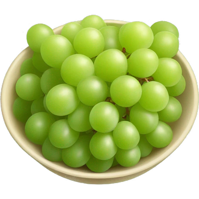 bowl of green Grapes  emoji