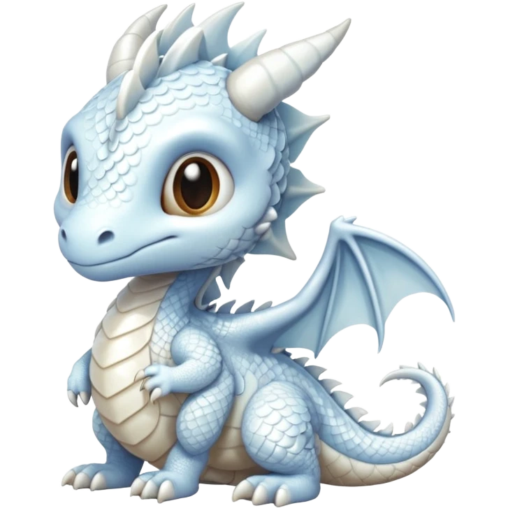 baby white dragon emoji