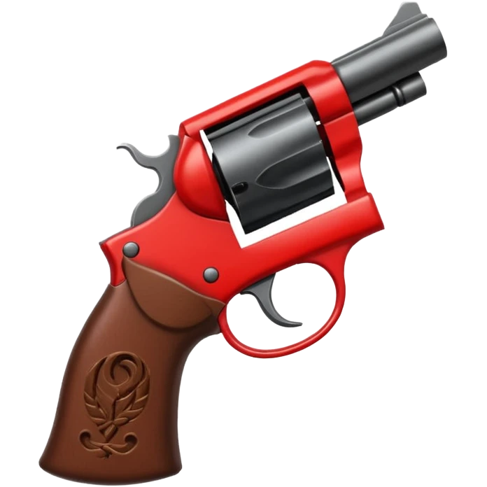 Un 👹 con una pistola en la mano  pero que sea como el emoji pero que salga como el emoji  emoji