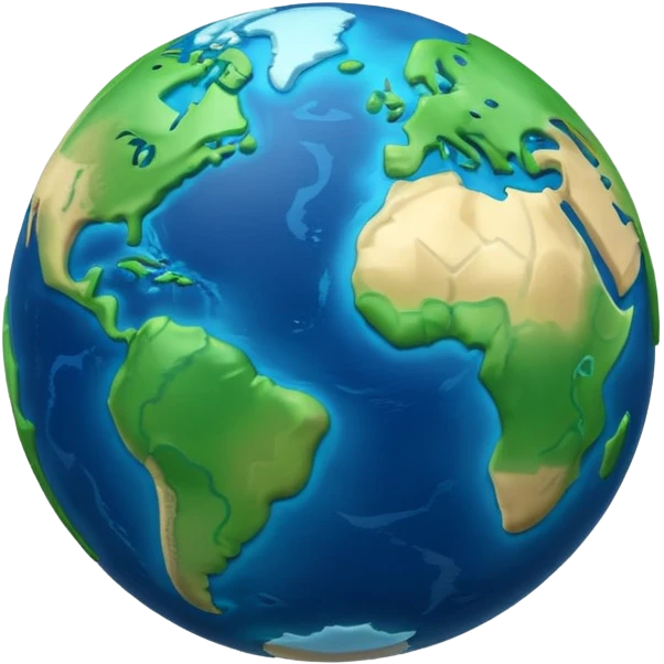 3d planet Earth emoji