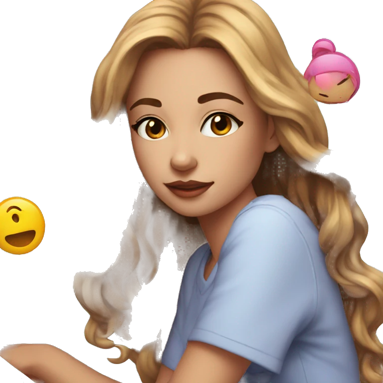 Girl 📖 bg a magazine  emoji