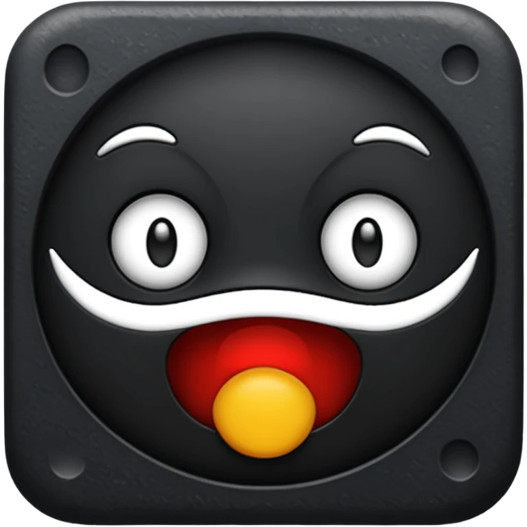 Gamcha black  emoji