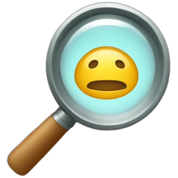 magnifying glass emoji