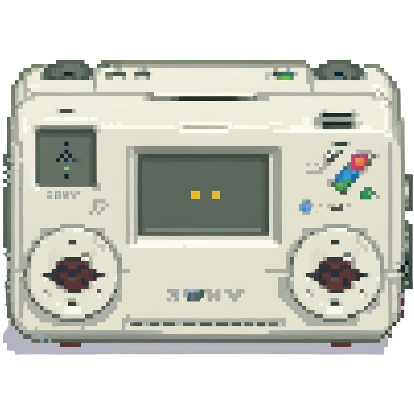 белый плеер Sony, no background emoji