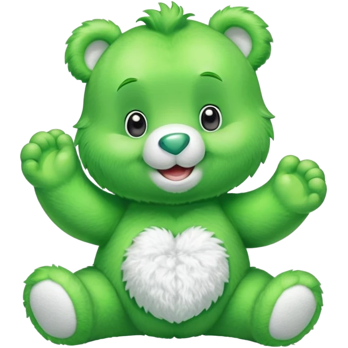 Green care bear emoji emoji