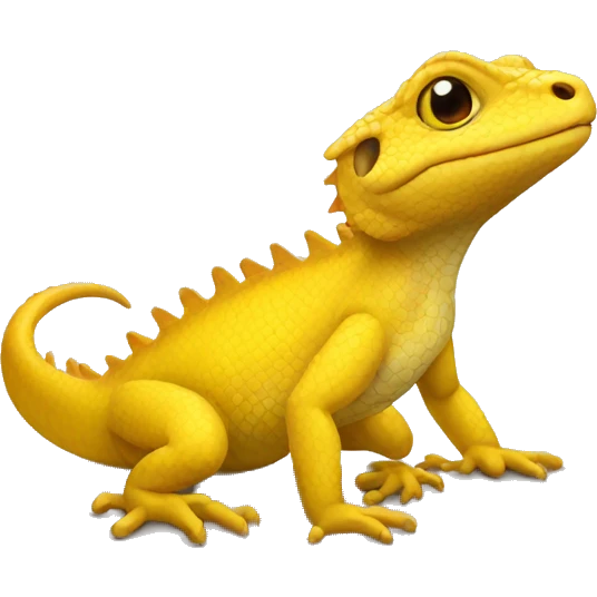 Yellow lizard  emoji