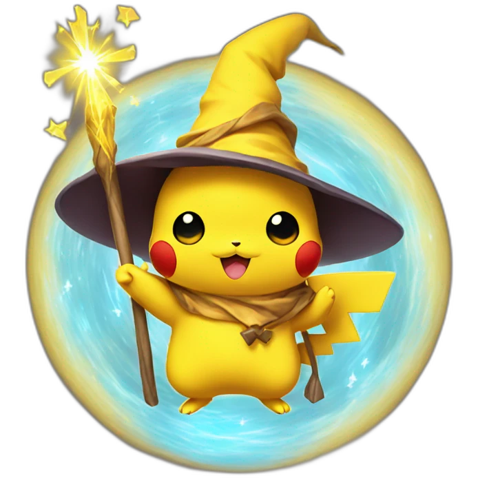 Pikachu Wizard emoji