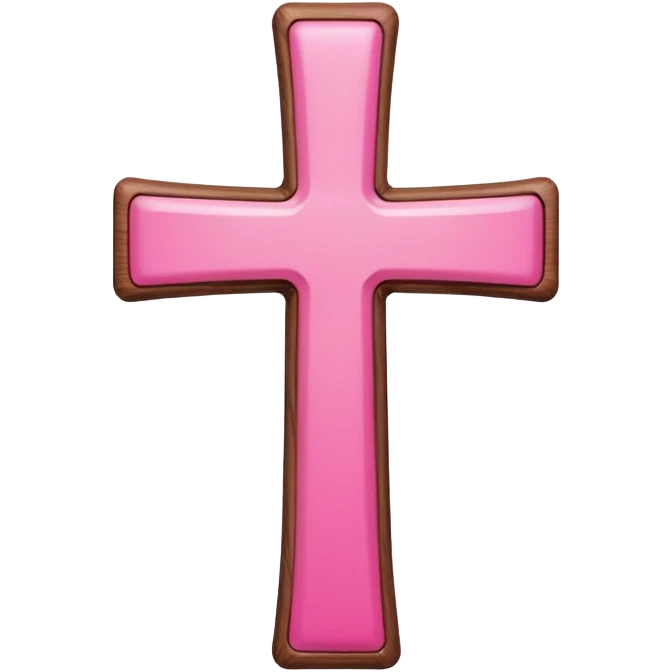 Pink cross emoji
