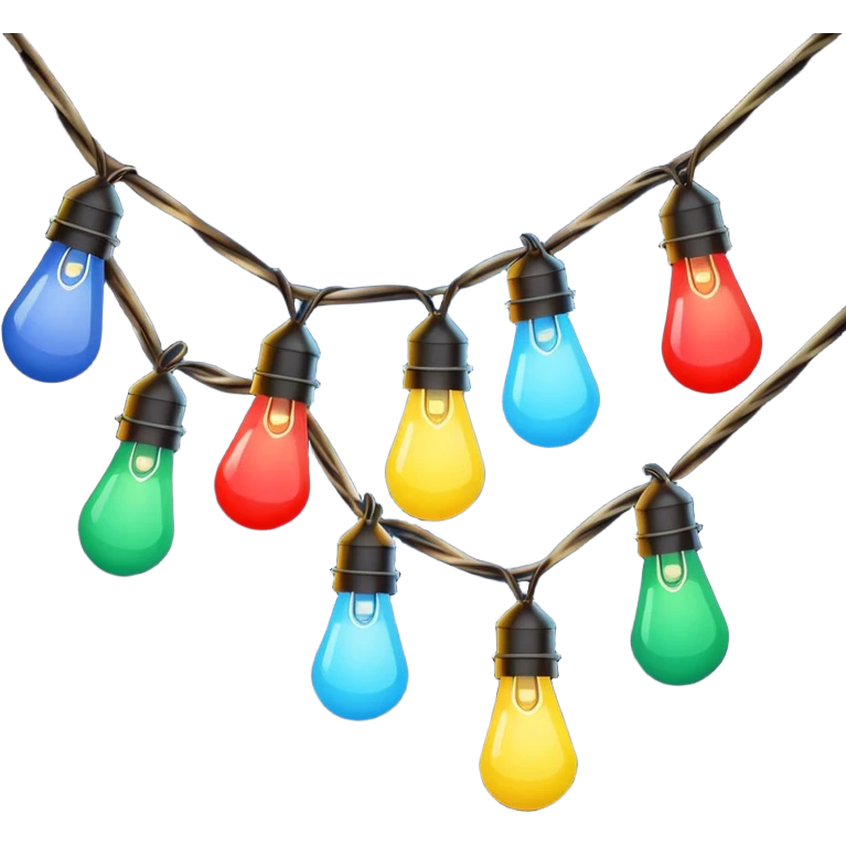 Large chritsmas lights emoji