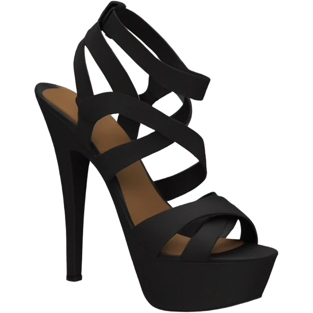 Black platform heels emoji