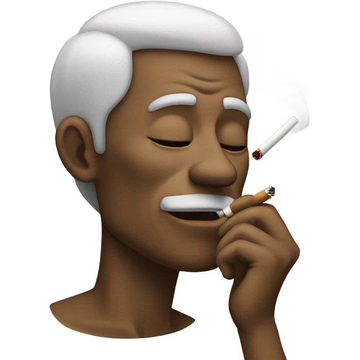 Dude smoking emoji