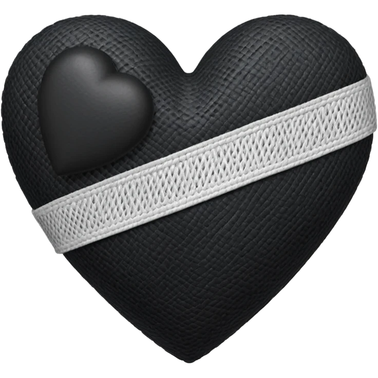 Black heart bandage emoji