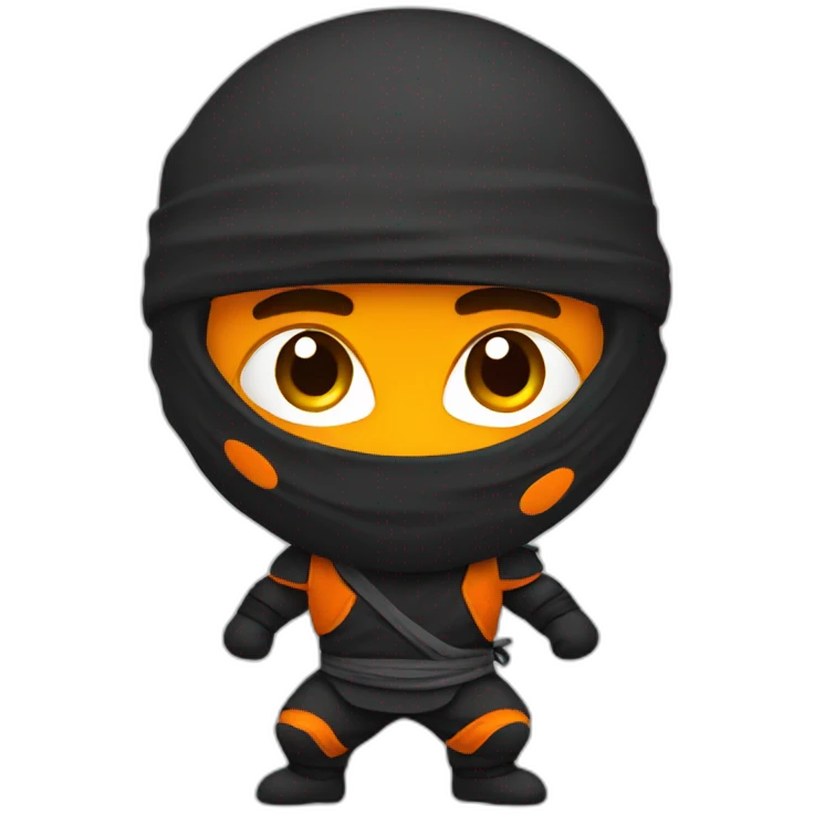 Ninja orange emoji