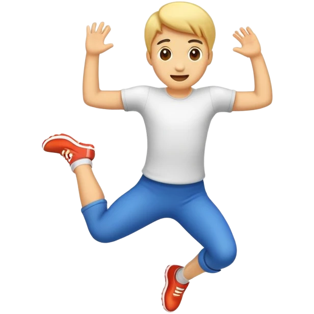 text KeyX jumping emoji