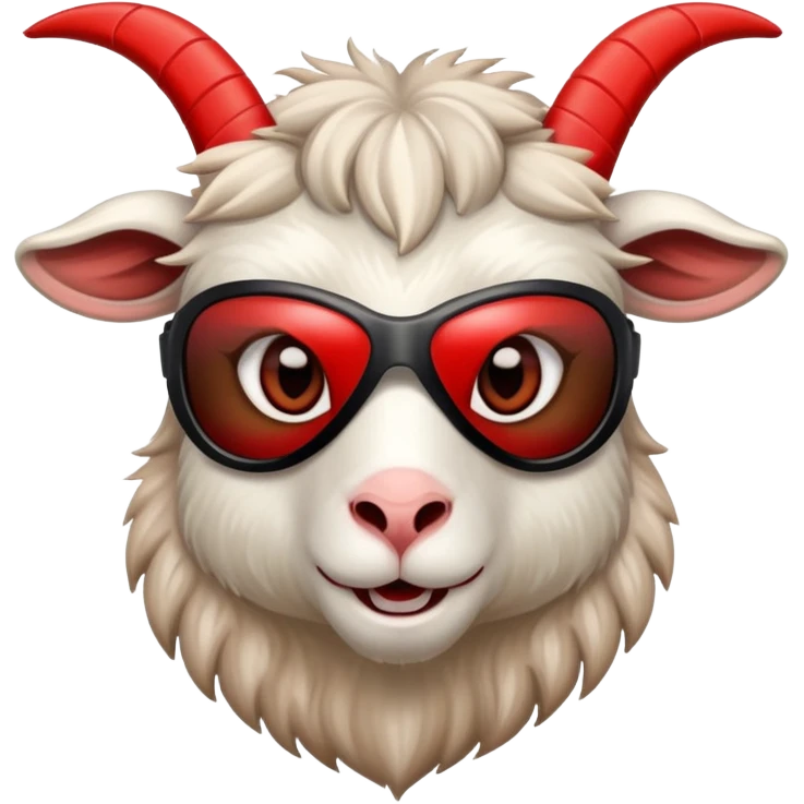 goat wearing a red ski mask emoji