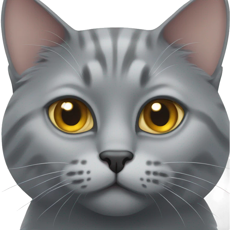 British gray cat emoji