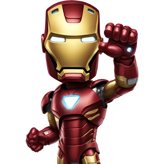 Iron man showing his thumb down / boo emoji