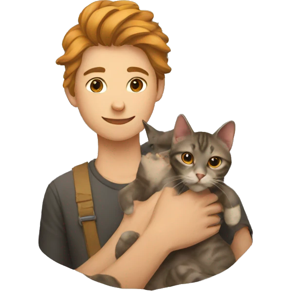 cat and human emoji