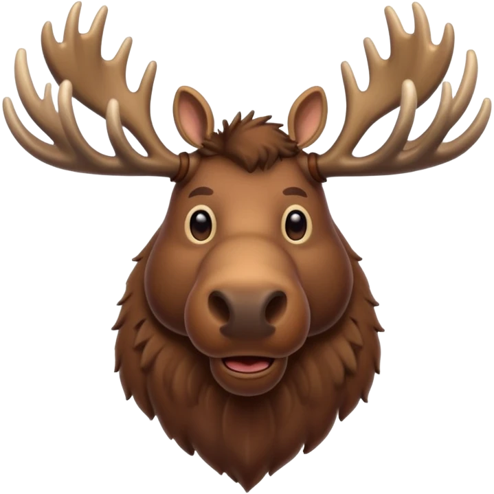 largest of the deer, moose emoji