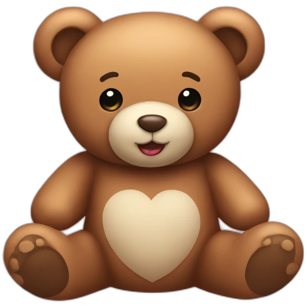 Teddy bear inlove emoji