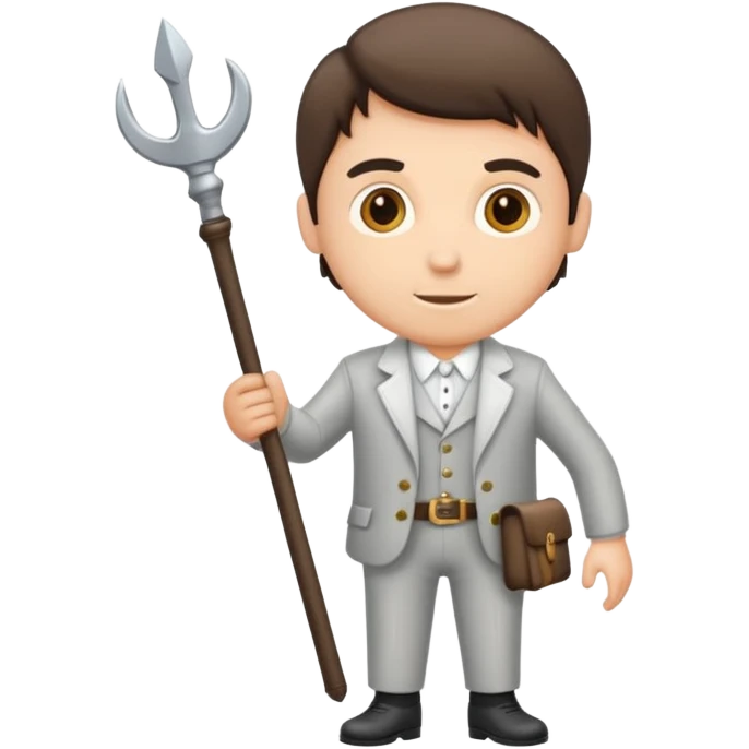 Ministrante maschio con pisside e camice emoji