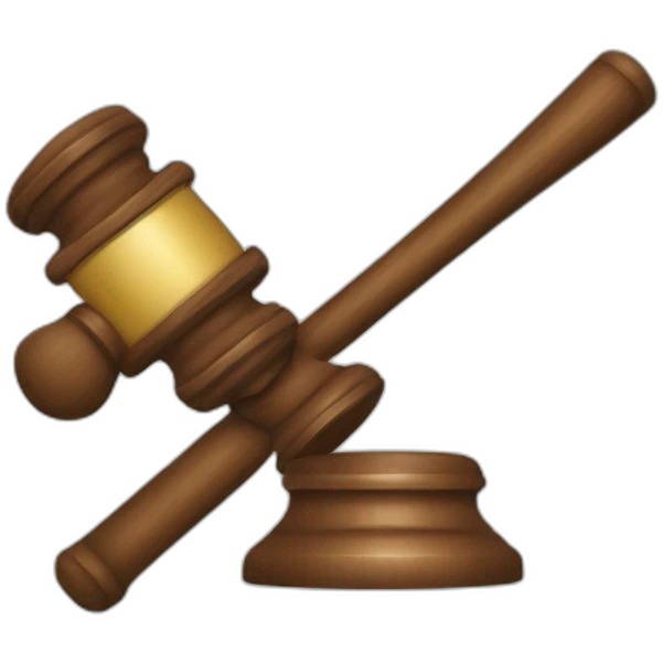 male judge with hammer emoji