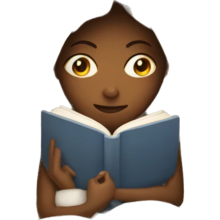 Lady under a blanket reading a book emoji