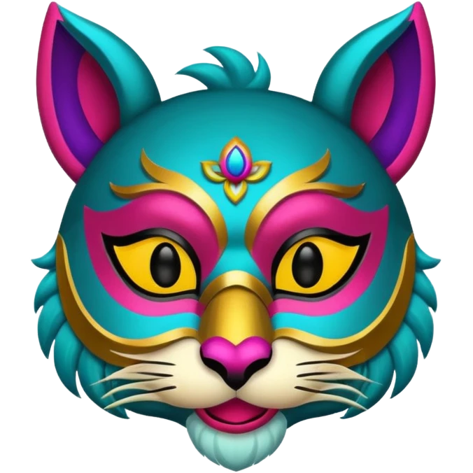 Festival themed animal Mask emoji