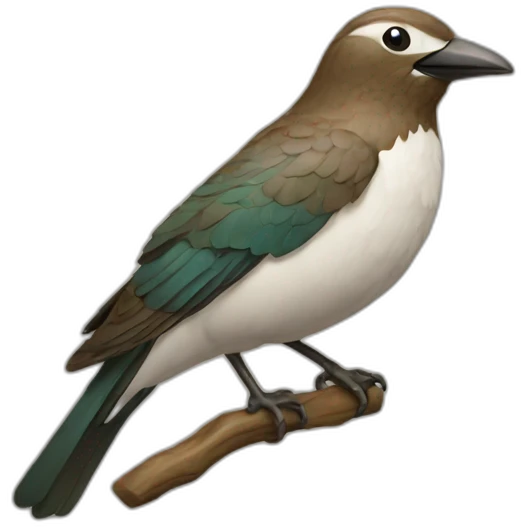 Oiseau qui bronze emoji