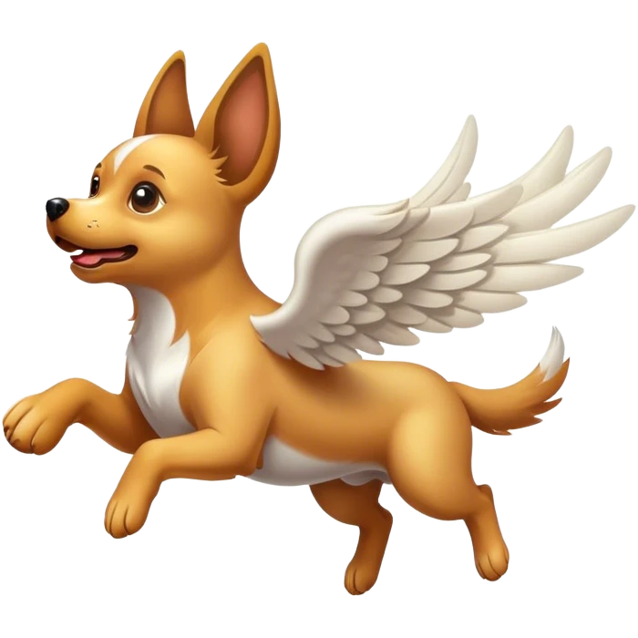 Flying dog emoji
