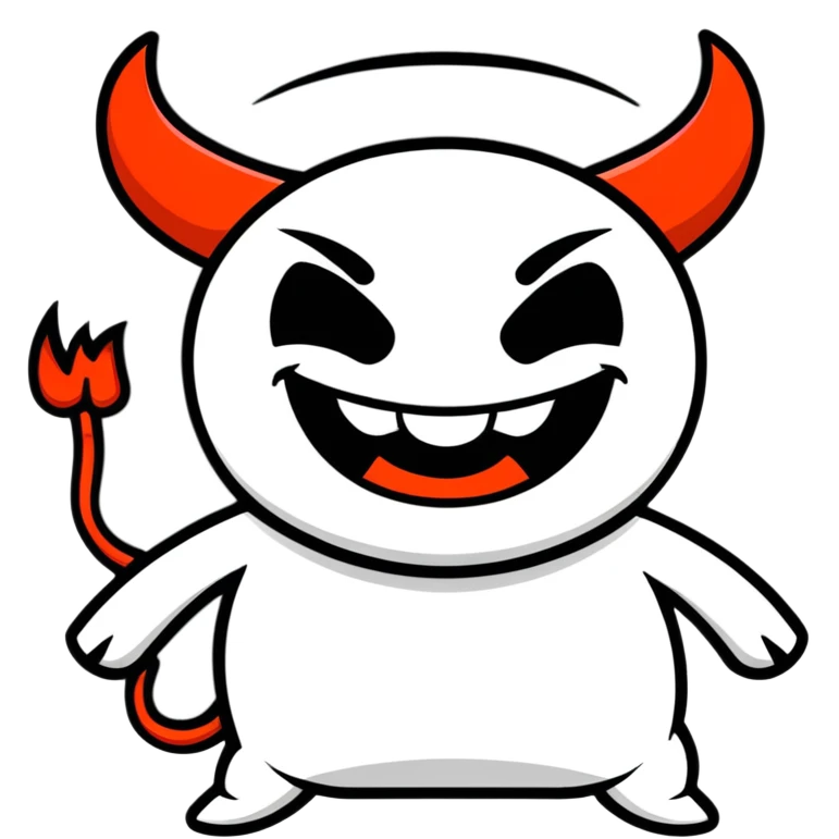 Devil laughing emoji