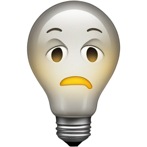Face smirking with a light bulb emoji
