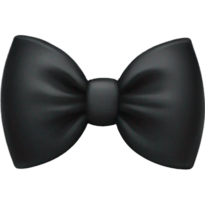 Black bow emoji