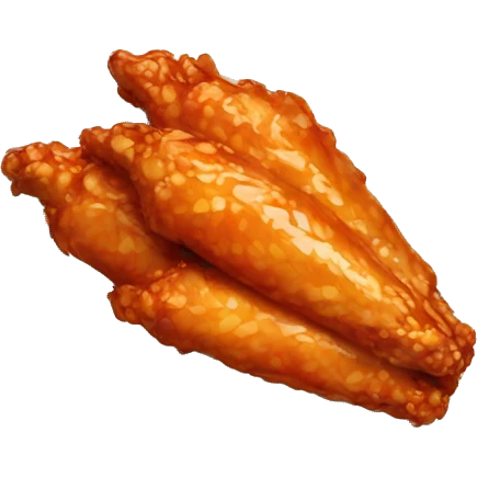 Hot wing on a plate  emoji