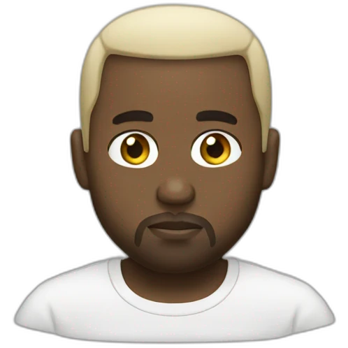 white kanye west emoji