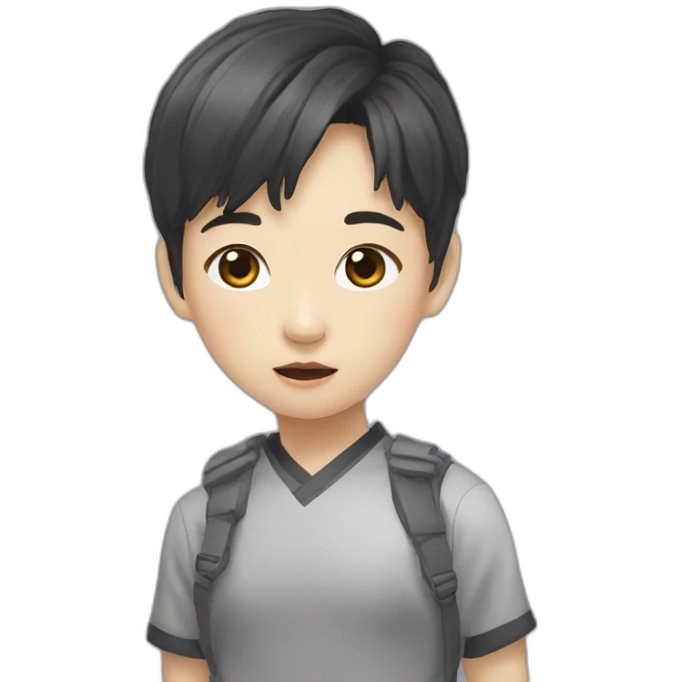 little Korean meme Rohee emoji