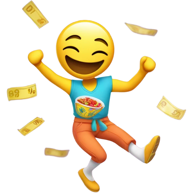 Coupon dancing  emoji