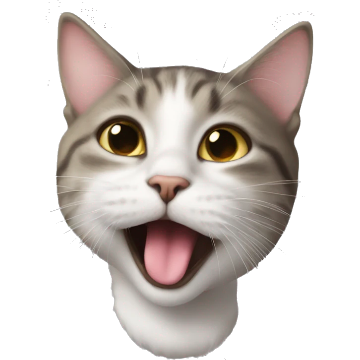 cat sending a kis emoji