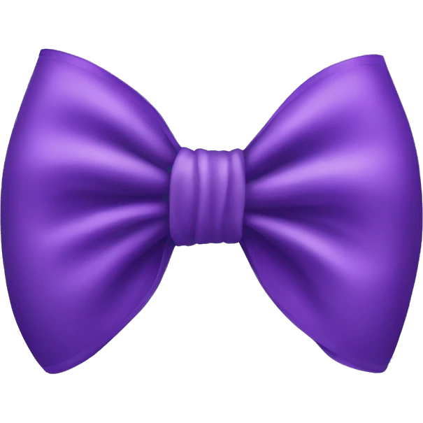 purple bow  emoji