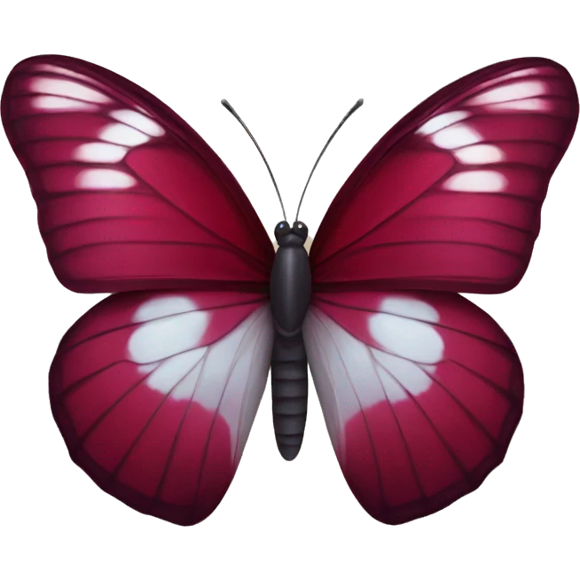 Wine red butterfly emoji